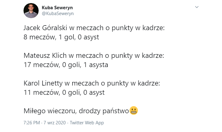 Góralski, Klich i Linetty w meczach KADRY O PUNKTY!